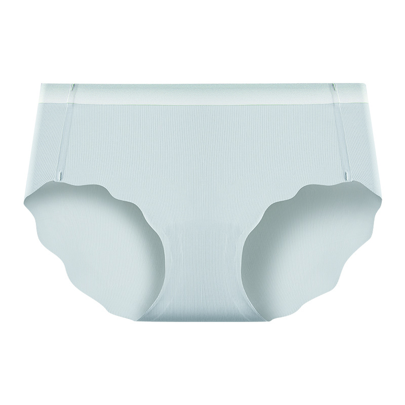 Yoga sin costuras nuevo deporte seda de hielo de secado rápido degradado sin costuras seda alargada entrepierna antibacteriana triángulo ropa interior para mujer cabeza