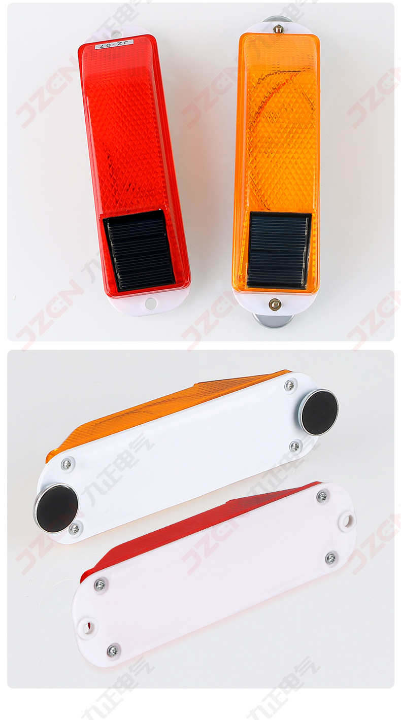 Cross-Border Amazon Truck Anti-Rear Collision Light Fence Guardrail Solar Outline Mark Night Flashing Warning Light Led