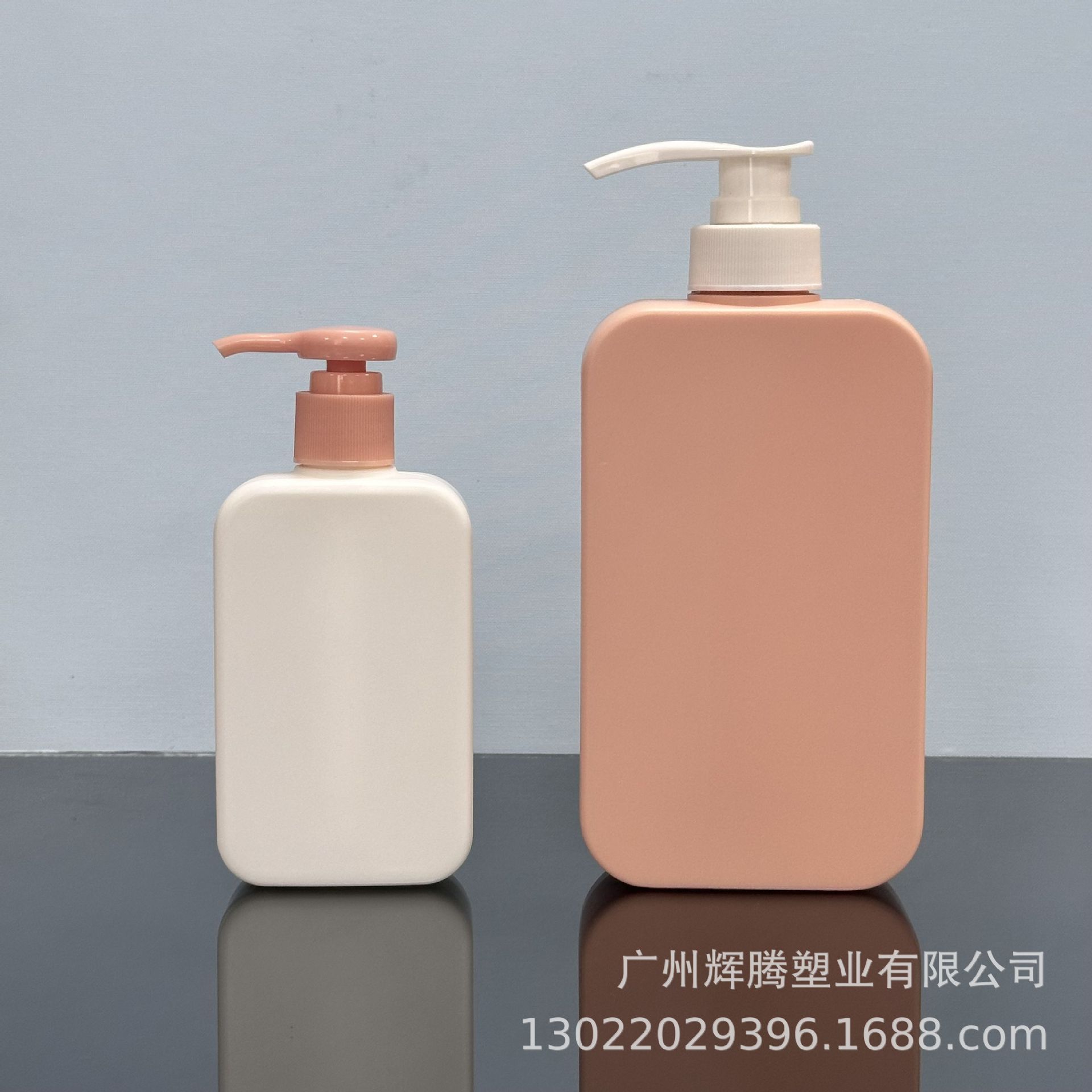 圆角四方扁瓶 200ml乳液瓶 500ml洗发水瓶沐浴露瓶 PE塑料空瓶