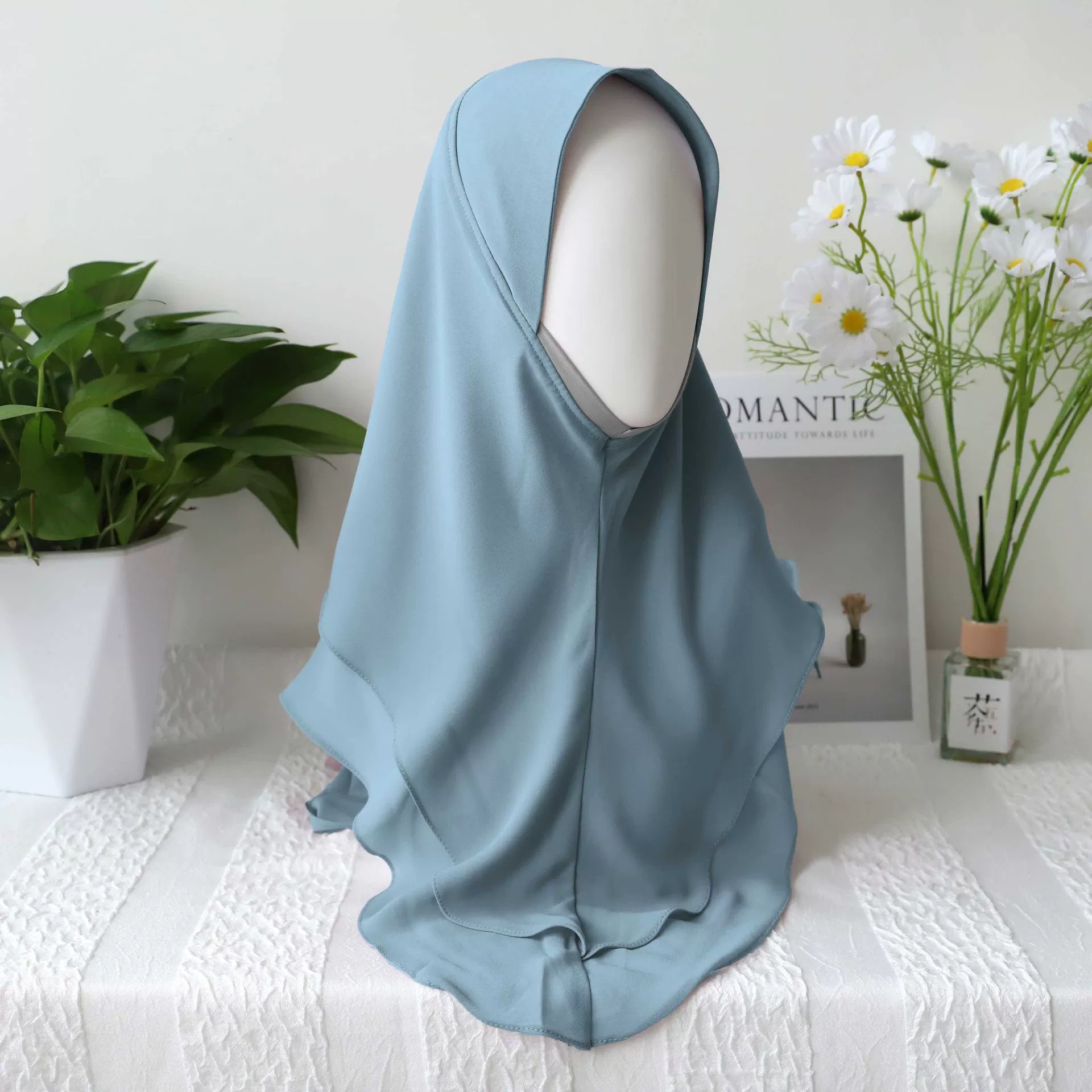 Scarf chiffon breathable comfortable, one size, multi-color hijab style