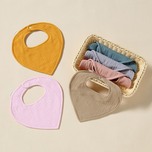 Baby saliva towel soft bib baby anti-vomiting rice bag saliva bag pure cotton gauze newborn bib small square towel