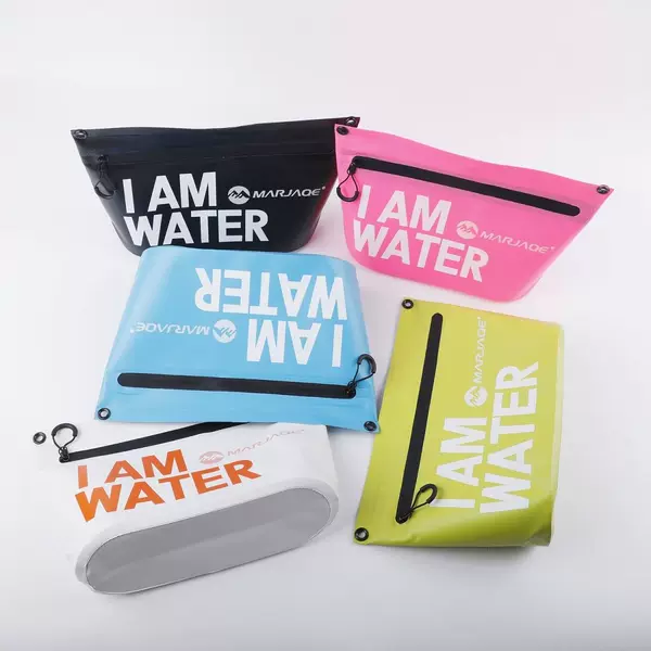 Waterproof Clutch Bag Zipper Storage Bag Single Shoulder Waterproof Outdoor Travel Waterproof Bag Swimming Bag Swimming Storage Bag