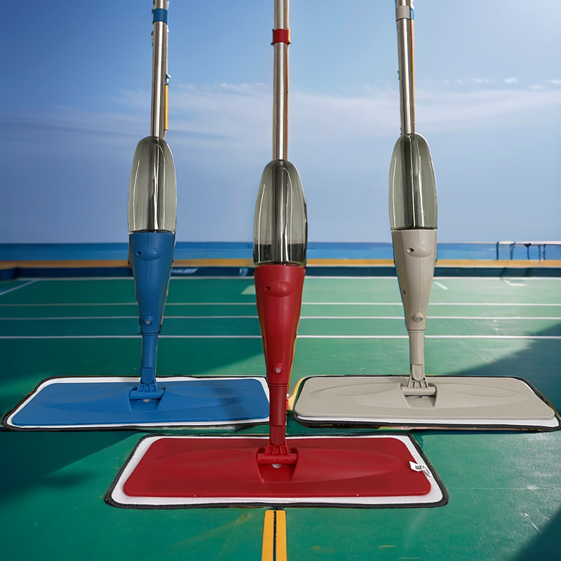 Foreign trade export spray water spray mop household water spray mop hand-free washing lazy drag slightly wet dry and wet dual-purpose mop