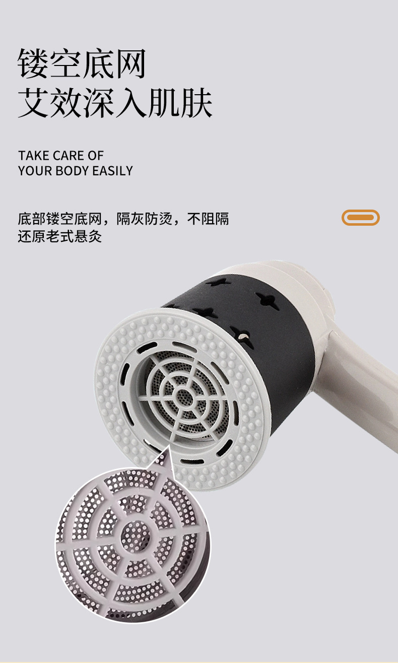 Handheld Moxibustion Box Portable Moxa Roll Warmer with 108 Moxa Sticks Essential Oils Tweezers Acupoint Chart quality and texture