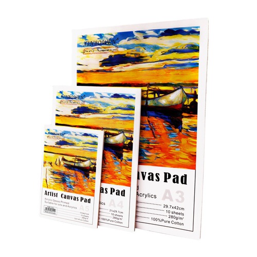 Painting 280G cotton pulp canvas A3/A4/A5 portable beginners can directly paint cotton painting book