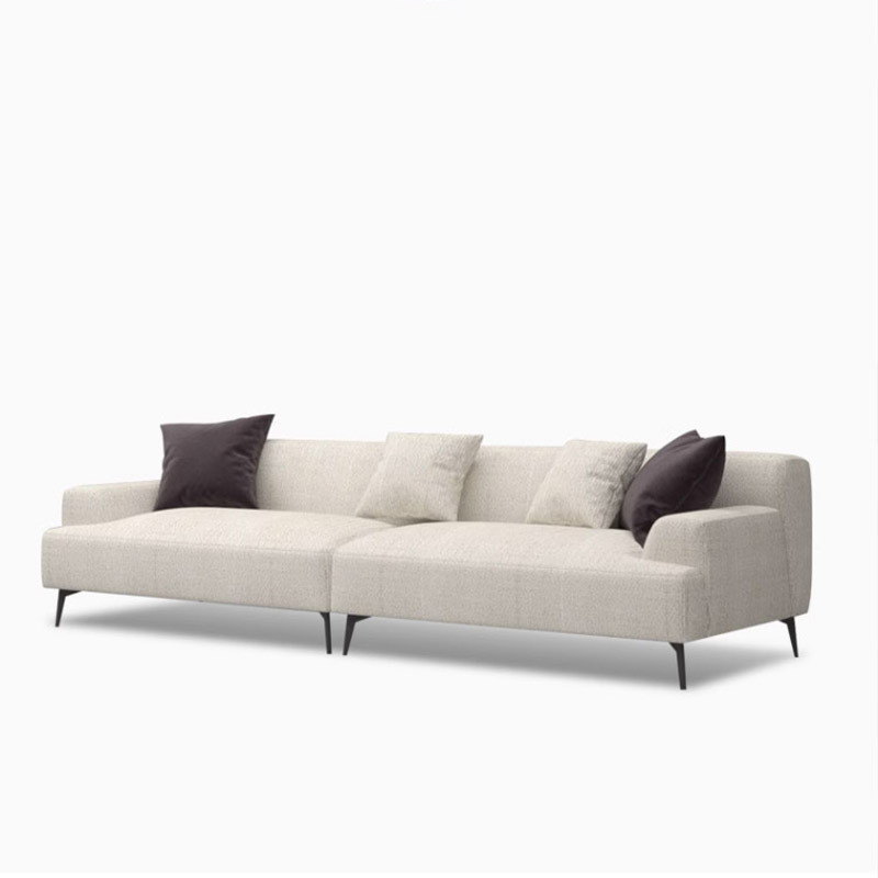 De alta calidad de color beige blanco gris cinturón blanco imperial concubina asiento sofá tela encantador viento tofu bloque cuadrado sala de estar sofá de madera maciza