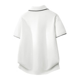 ZF8110-3D复古拼色翻领OLO衫男夏季薄款休闲针织短袖T恤上衣，男装针织衫/毛衣，星座614