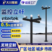 交通监控立杆防腐防水道路监控立柱监控支架小区公园景区摄像机杆