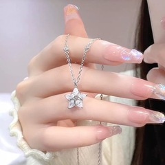 S925纯银幸运星项链女银饰星星原创设计轻奢生日送女友闺蜜礼物