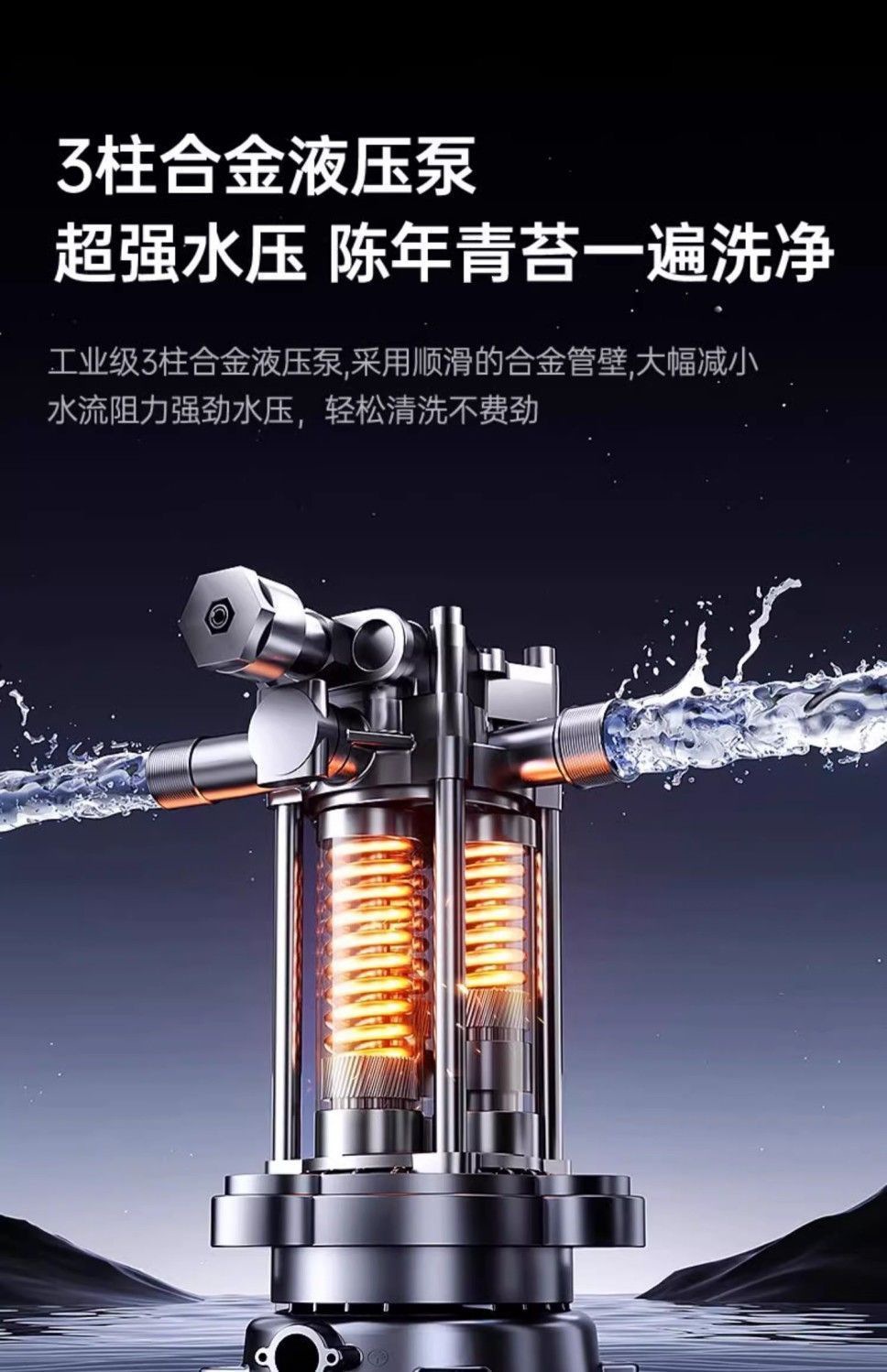 German Quality High-Pressure Car Washing Machine 220V Household Water Gun High-Power Booster Complete Cleaning Set New