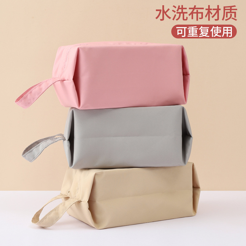 收纳袋旅行便携内衣裤收纳包提手式便携布艺化妆包袜子杂物整理包|undefined