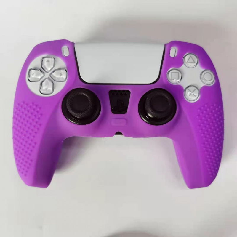 Adecuado para Black Myth Goku PS5 Gamepad Funda protectora de silicona con puntos antideslizantes Puro color mezclado camuflaje inalámbrico