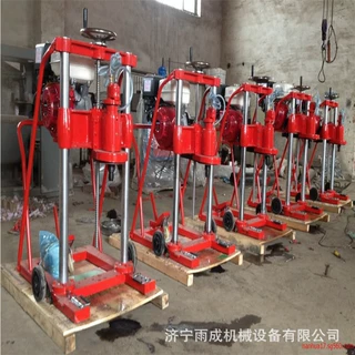 柴油电启动混凝土钻孔取芯机 沥青路面打孔取样机 小型汽油钻孔机