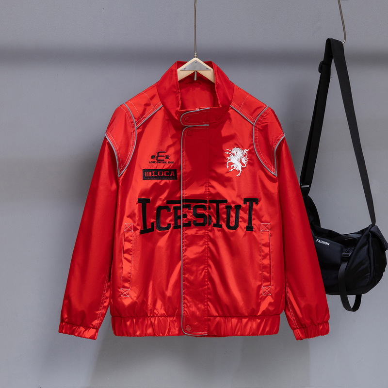 Cross-border men's jacket, lightweight casual spring and autumn student motorcycle youth jacket with pockets, trendy flight jacket Cross-border men's jacket, lightweight casual spring and autumn student motorcycle youth jacket with pockets, trendy flight jacket