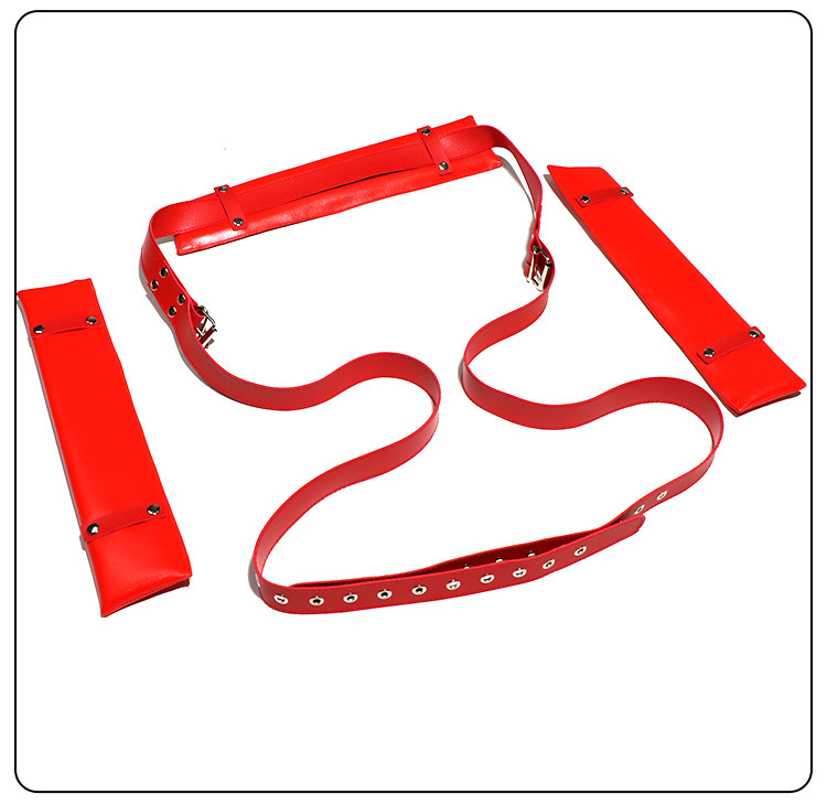 M-Shaped Leg Spreader Bondage Pillow with Adjustable Straps for Couples — detail image 10
