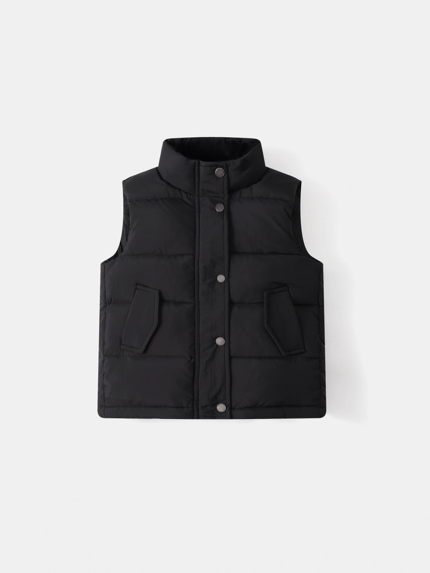 2025 chaleco de pluma de invierno corto coreano hombro grueso chaleco de calentamiento abrazadera chaqueta relleno de caballo blanco