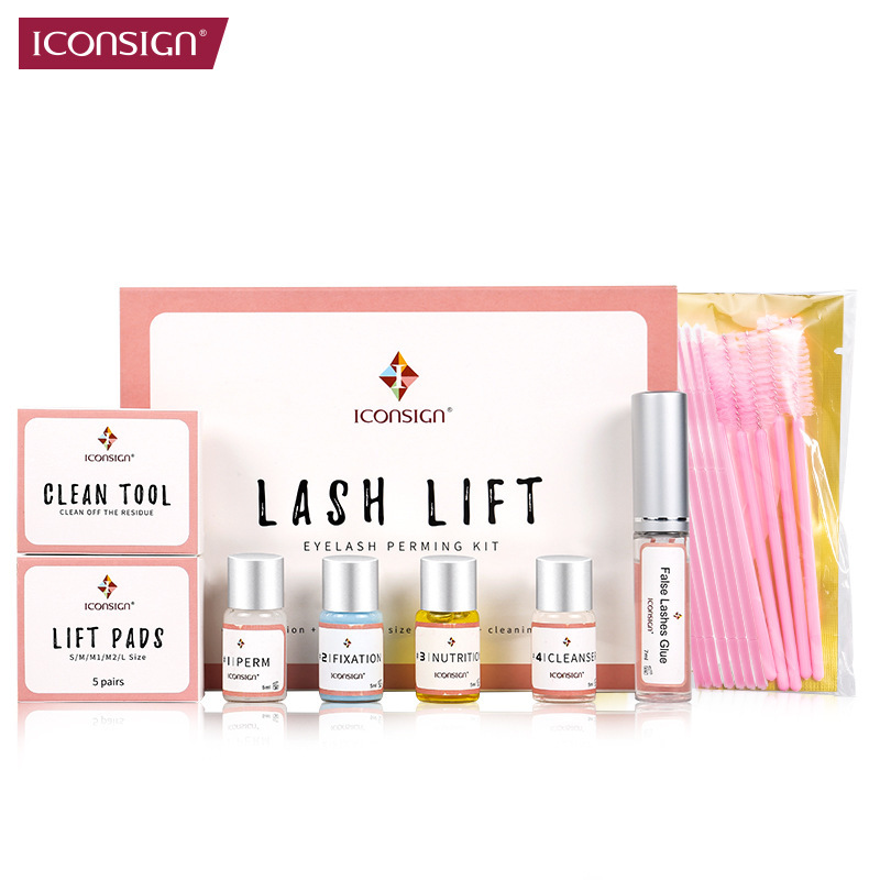 Dos en uno transfronterizo de pestañas perm ceja Crema para el cabello salón de belleza pestañas perm queratina Traje Barbie rizador de pestañas artefacto