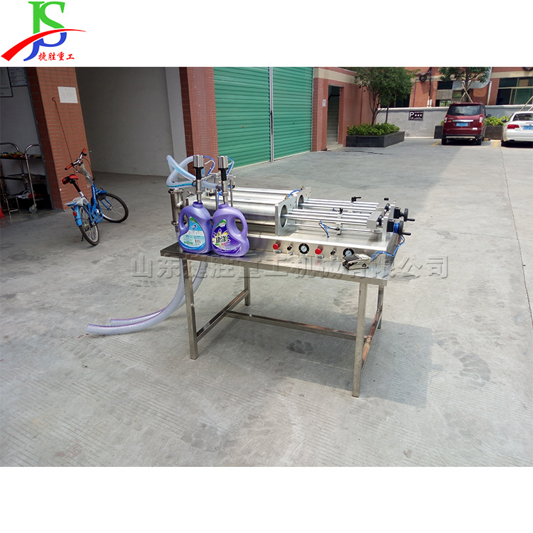 Máquina de llenado de líquido de doble cabeza Máquina automática de embotellado de líquido