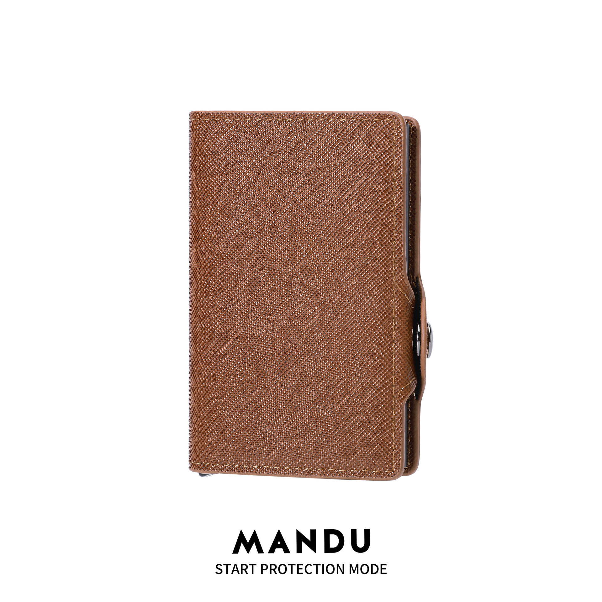 MANDU comercio exterior venta caliente Amazon RFID tarjeta de posición de tarjeta múltiple clip de dinero de cepillo antirrobo paquete de tarjeta de aleación de aluminio sentido avanzado