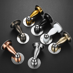 Door suction punch-free wall suction door stopper bathroom door suction stainless steel floor suction household invisible door touch door top door stopper