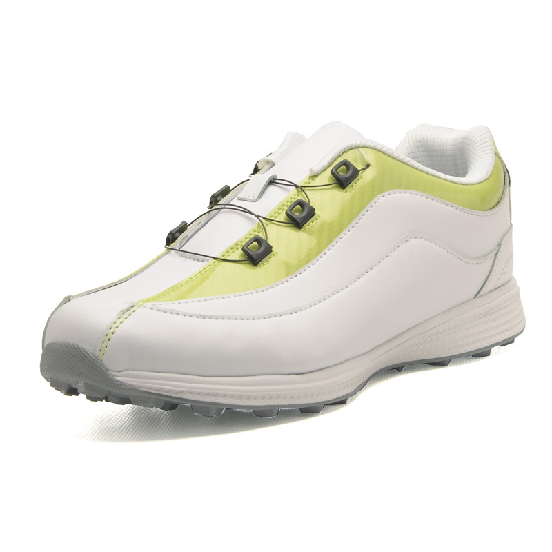 골프 남성 신발 통기성 자동 회전 방수 신발 벨크로 스파이크리스 남성과 여성 골프 신발