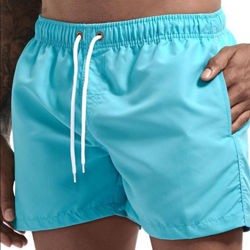 172g Weight Polyester Fabric Type High Waist Waist Line Shorts Pants Type Swimming Pool, Beach Occasion Loose Fit Type Solid Color Pattern Summer Season Men's Gender Casual Style Men's Solid Color Casual Loose Men's Bottoms 无