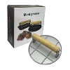 Silver round meat pressing plate (boxed)