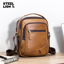 牛皮男士单肩包 真皮斜挎包男 时尚百搭男款包包多功能大容量耐磨