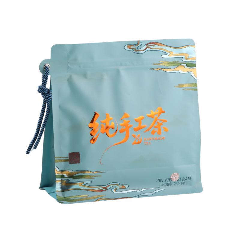 茶叶包装袋自封袋高档茉莉花红茶绿茶散装一斤装八边封自立袋|undefined