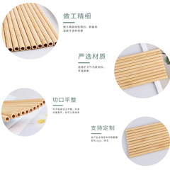 Eshangla Disposable Carbonized Bamboo Straws, Biodegradable Natural Bamboo Milk Tea and Coffee Straws for Outdoor Travel, Wholesale