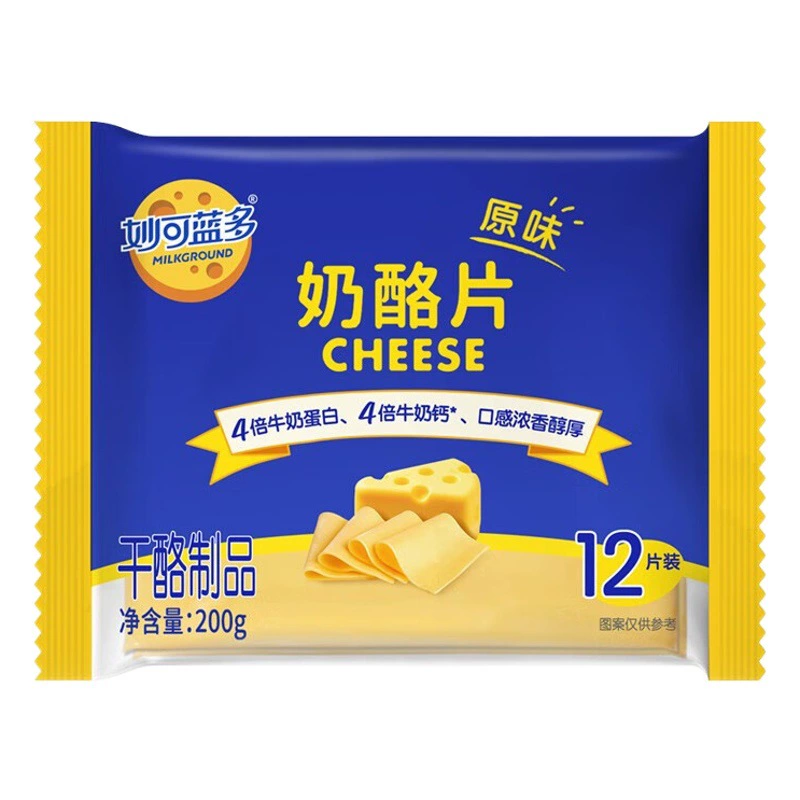 Мяо Келанмного оригинальный сырный чипсы 12 ломтиков из 200 г выпечки бургер пицца сырный ломтик завтрак сэндвич сыр