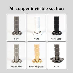 High Magnetic Solid Brass Ultrathin Concealed Door Stopper