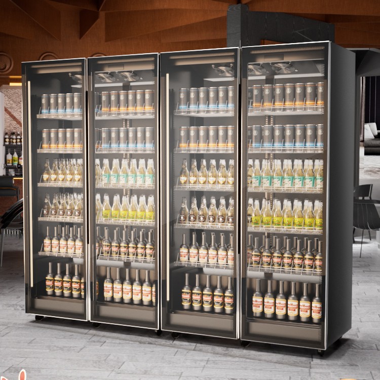 展示柜网红酒饮料柜酒吧三门柜冰箱啤酒冷藏冰柜水商用冷柜