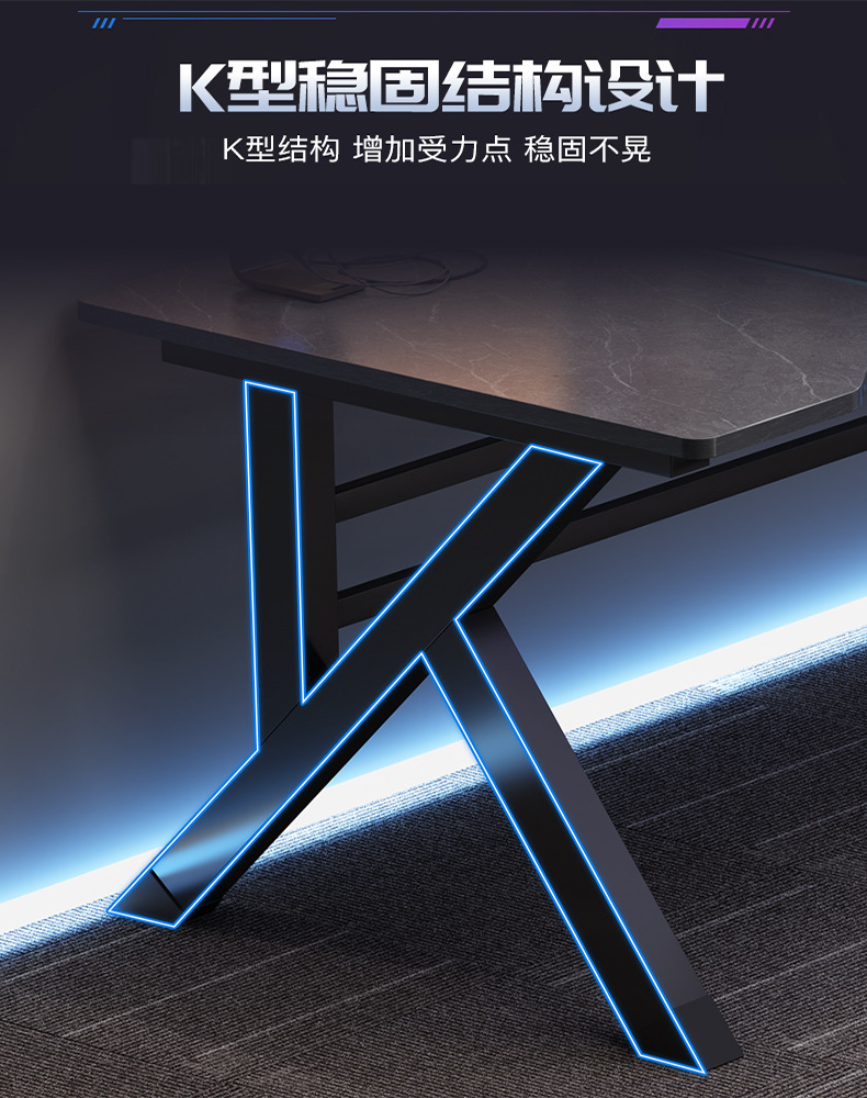 Mesa de computadora personalizada de comercio exterior escritorio hogar moderno simple mesa de deportes electrónicos dormitorio simple mesa de escritorio mesa de trabajo