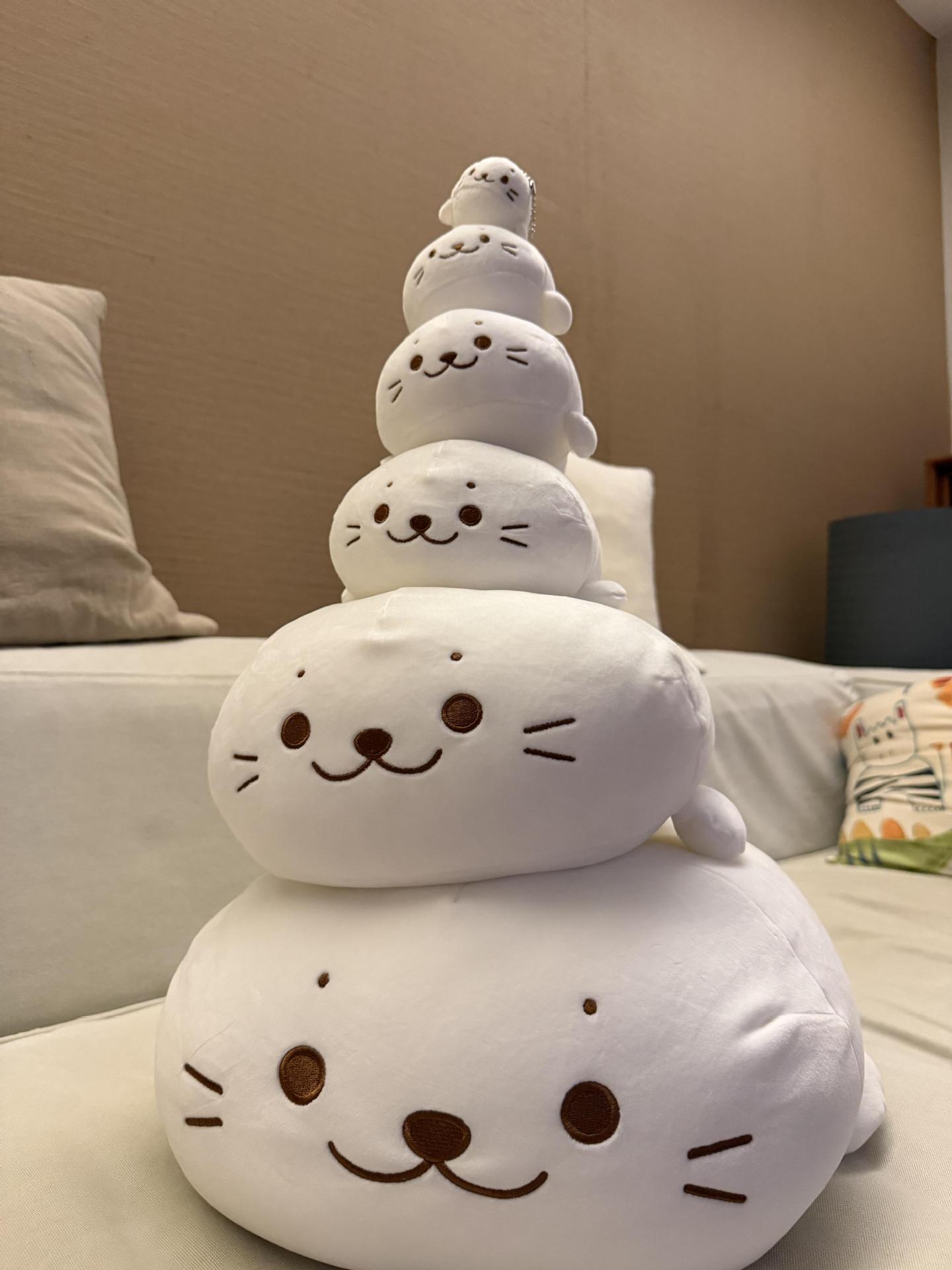 Large Seal Plush Pillow Doll Baby Comforting Sleeping Toy Girl's Birthday Gift Wholesale Plush Toy