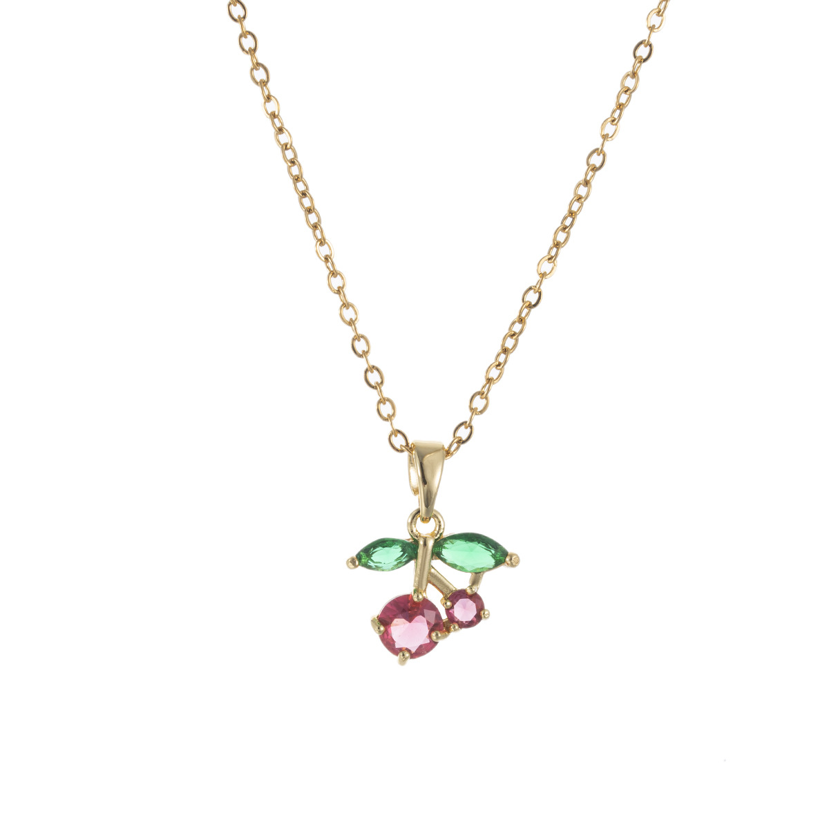8g Weight Titanium Steel Pendant Material Pendant Necklace Classification Titanium Steel Chain Material cable chain Chain Type 1 Piece Quantity Holiday, Daily Occasion Titanium Steel, Copper Material Fruit Pattern Spring&Summer Season Women's Gender Plating Design Vacation, Classic Style Style Wholesale Jewelry Vacation Classic Style Fruit Titanium Steel Copper Plating Cable Chain Pendant Necklace 10