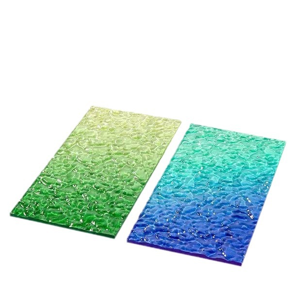 长虹渐变亚克力板UV加工有机板条纹彩色颜色水波纹石头纹装饰屏风