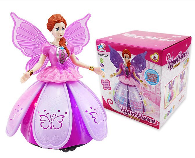 Light Music Projection Dancing Princess Electric Rotating Dancing Toy Children Boys and Girls Gift Doll Tiktok Same