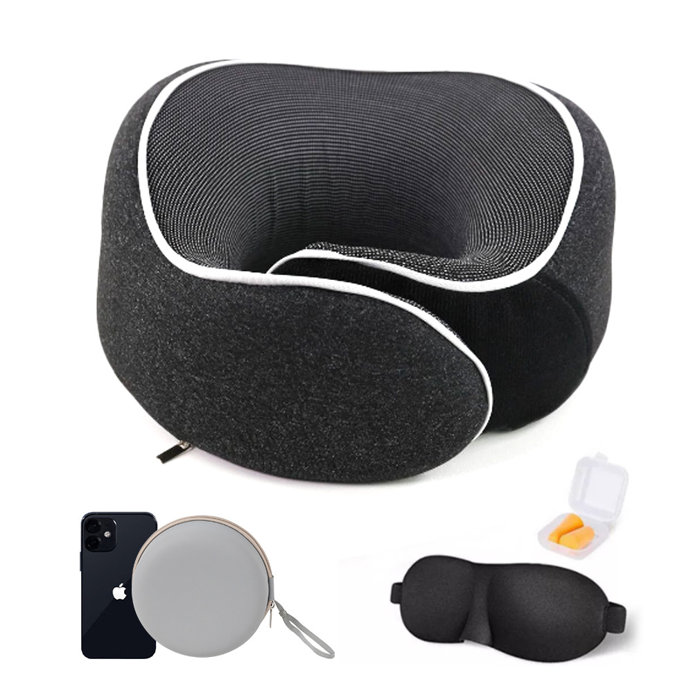 Ventas transfronterizas calientes almohada de memoria espacial almohada de cuello almohada caja de almacenamiento almohada de memoria almohada de algodón de rebote lento almohada de tipo u