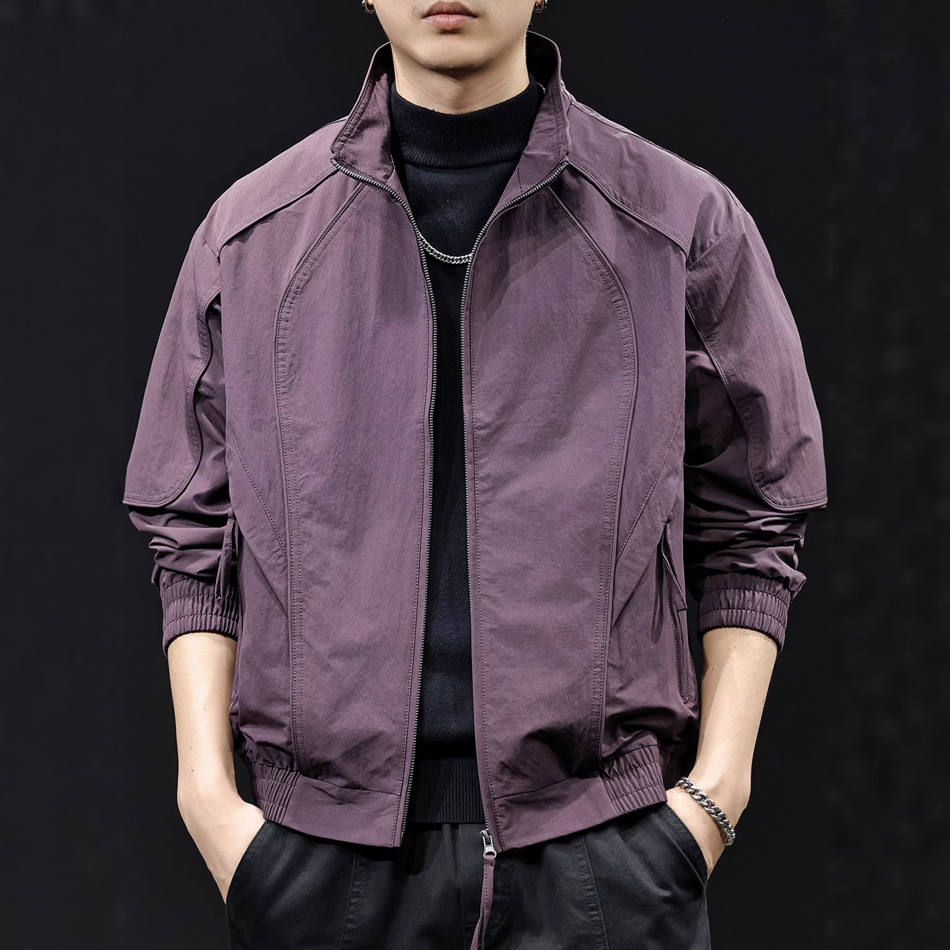 American style 2026 new casual men's jacket, spring and autumn style, trendy brand, plus size, spring clothing, men's windbreaker