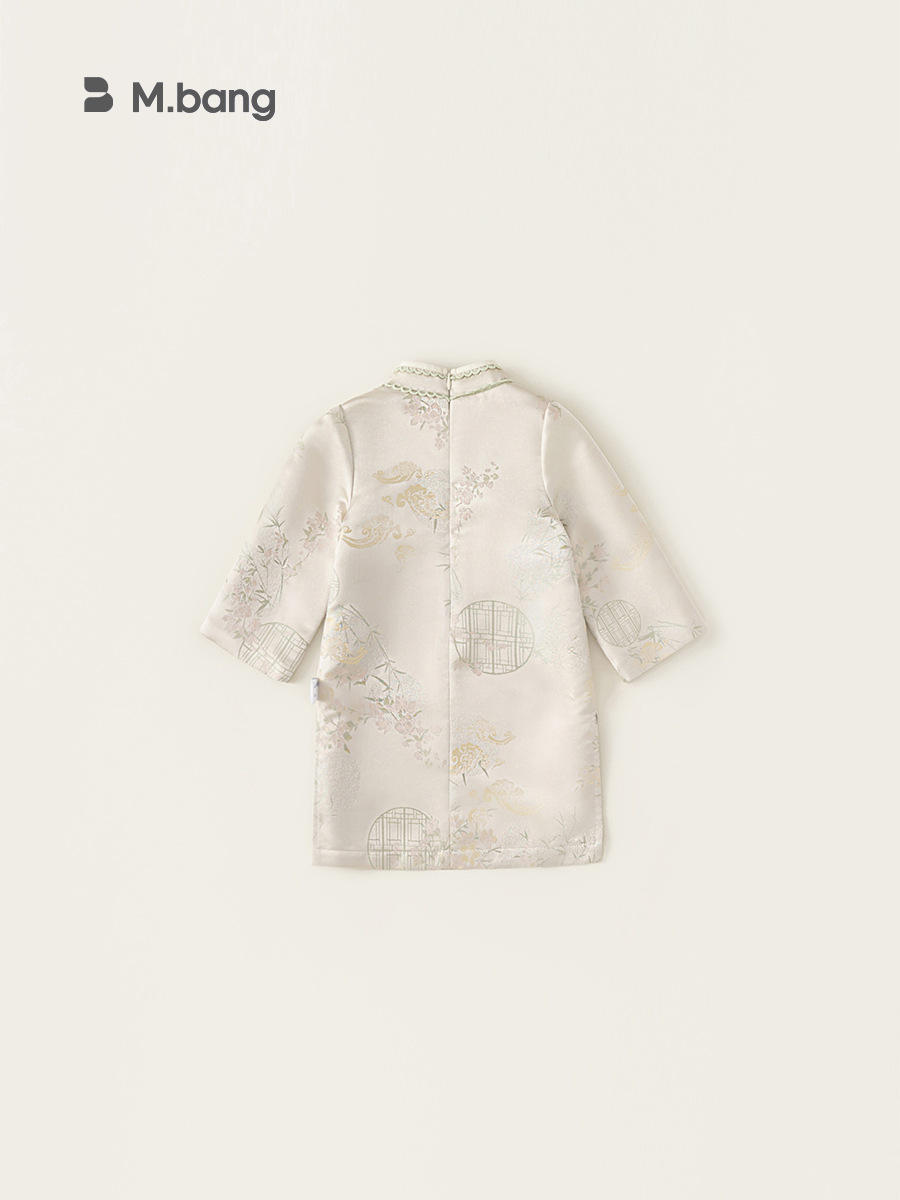 Yubao ropa infantil de otoño vestido de estilo chino primavera y otoño nuevo chino cheongsam vestido vestido antiguo vestido infantil image 5