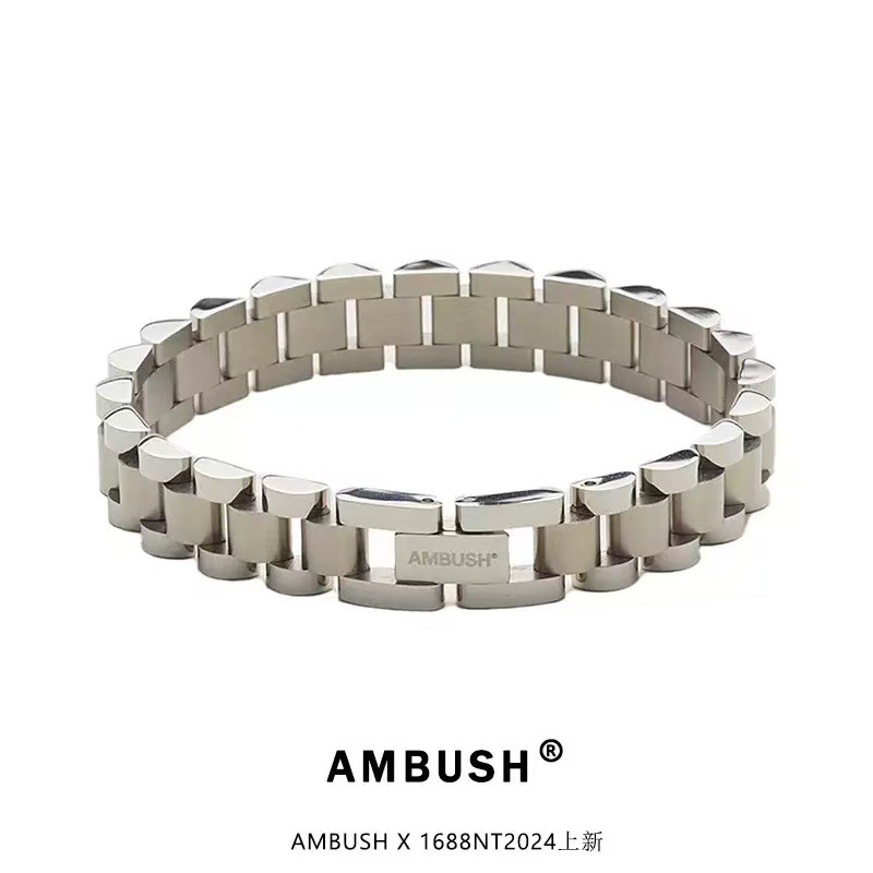 Ambush Watch Strap Bracelet Titanium Steel Simple Men's and Women's Metal Bracelet Bracelet Japanese Niche Brand Design Neutral Style
