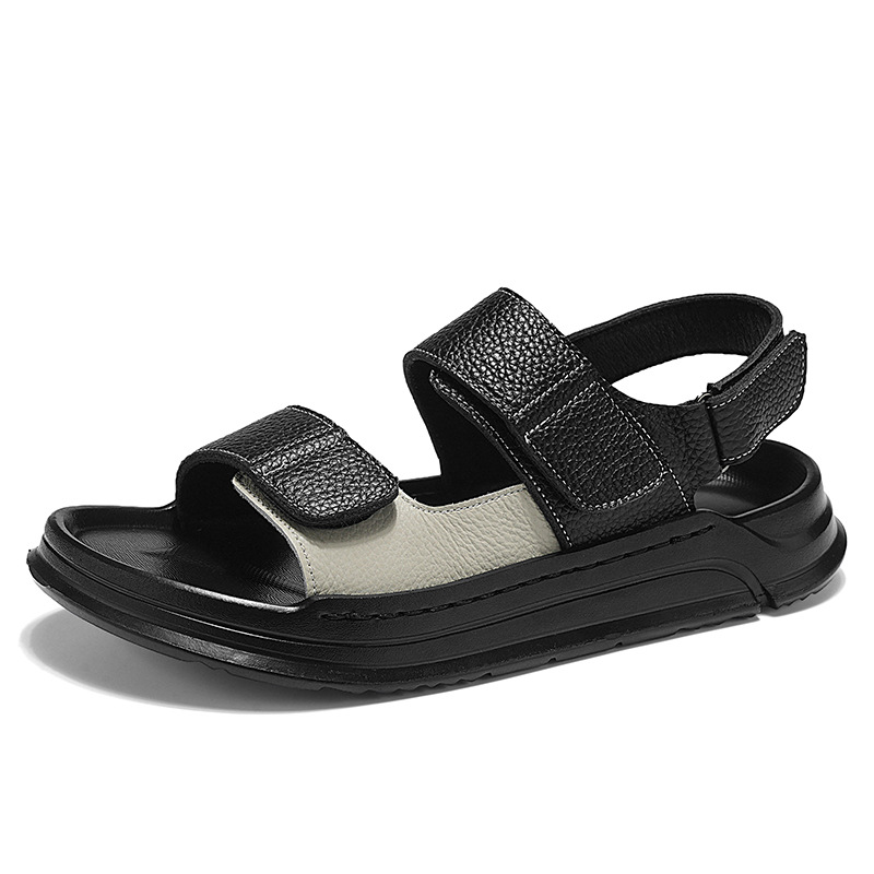 2025 verano nuevo estilo sandalias de moda para hombres ropa exterior todo fósforo antideslizante deportes transpirables ocio zapatos de playa para jóvenes