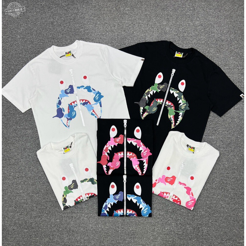 Trendy Brand Heavyweight Classic Short-Sleeve T-Shirt for Men and Women with Camouflage Print Half-Sleeve
