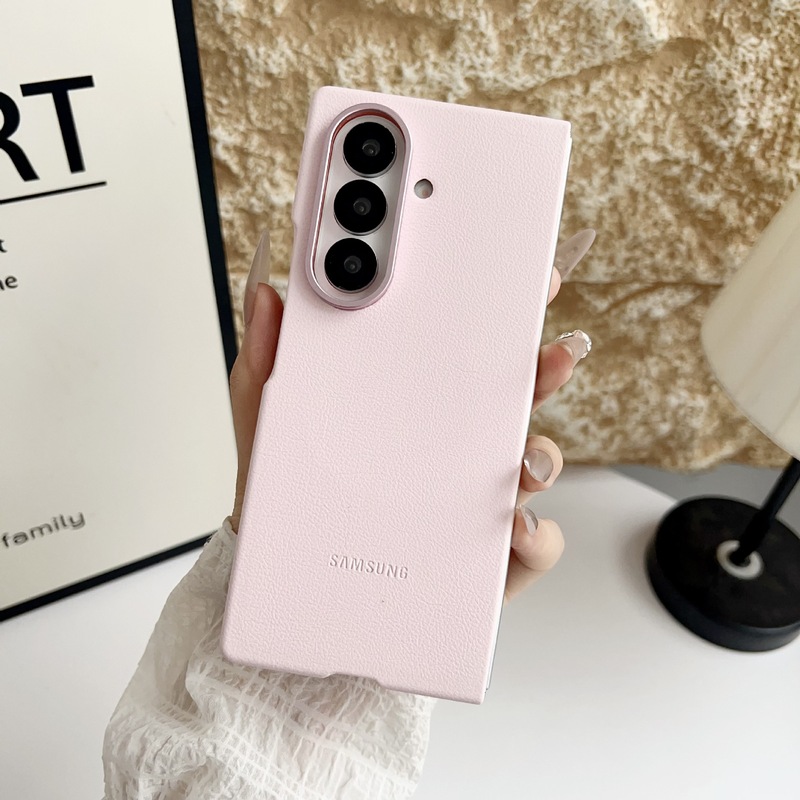 Samsung Zfold7 磁気レザー携帯電話ケース Galaxy Zfold7 プレーンレザー折りたたみ落下防止保護カバーに適しています。|undefined