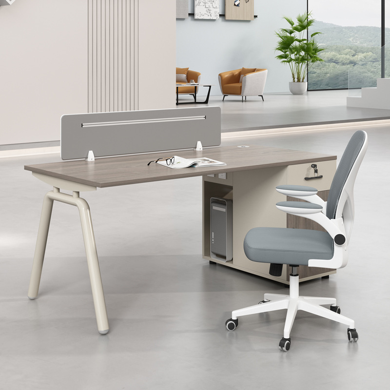 Office Furniture Staff Desk Combination Simple Modern Screen Card Slot Employee Work Slot Four Person Computer Desk