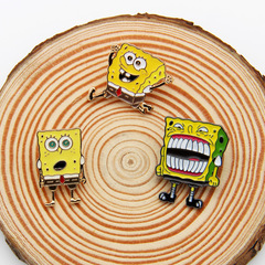 派大星海綿寶寶金屬胸針卡通創意可愛個性學生兒童服飾包包配飾