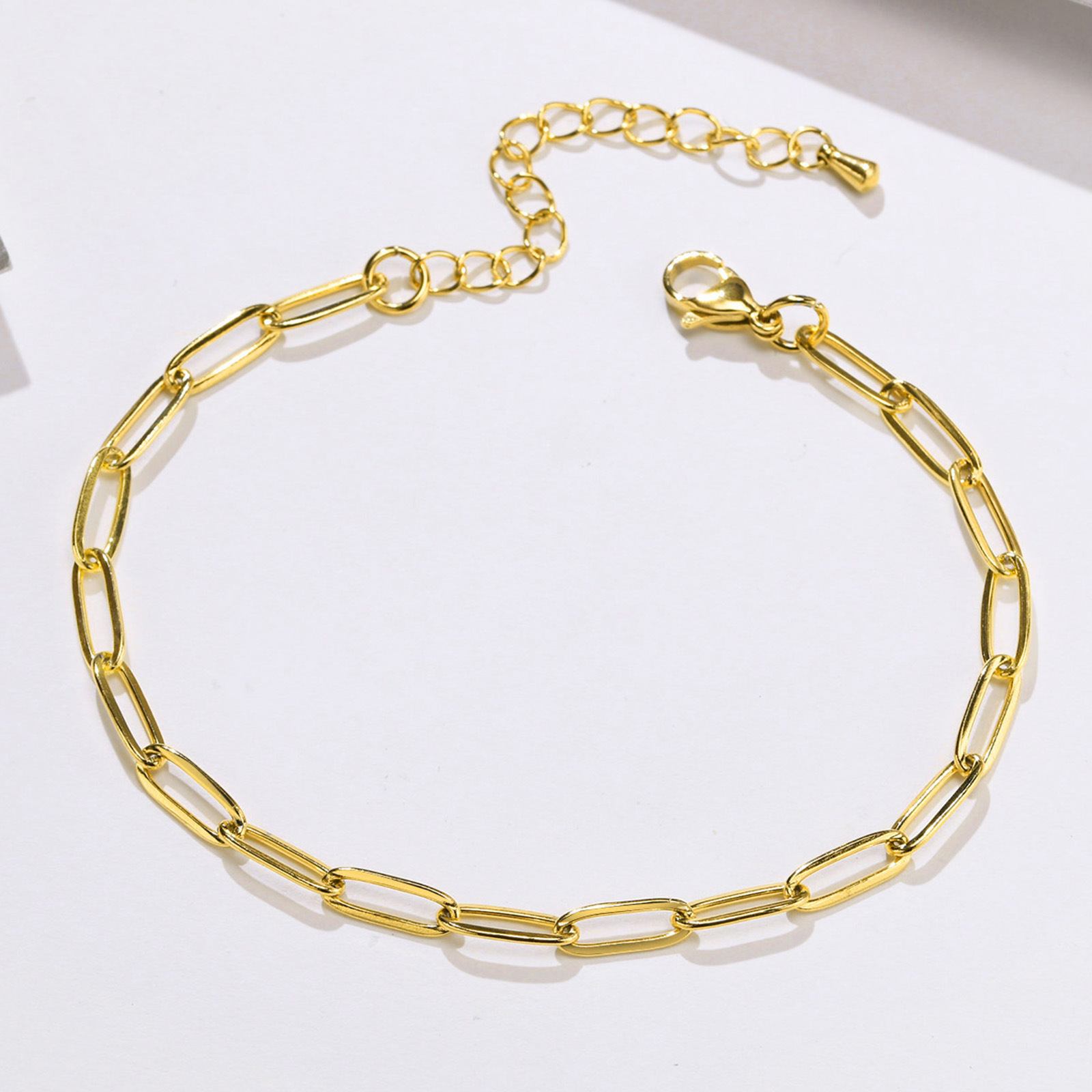 Anklet Classification Wholesale Jewelry Fashion Geometric 201 Stainless Steel Gold Plated Anklet