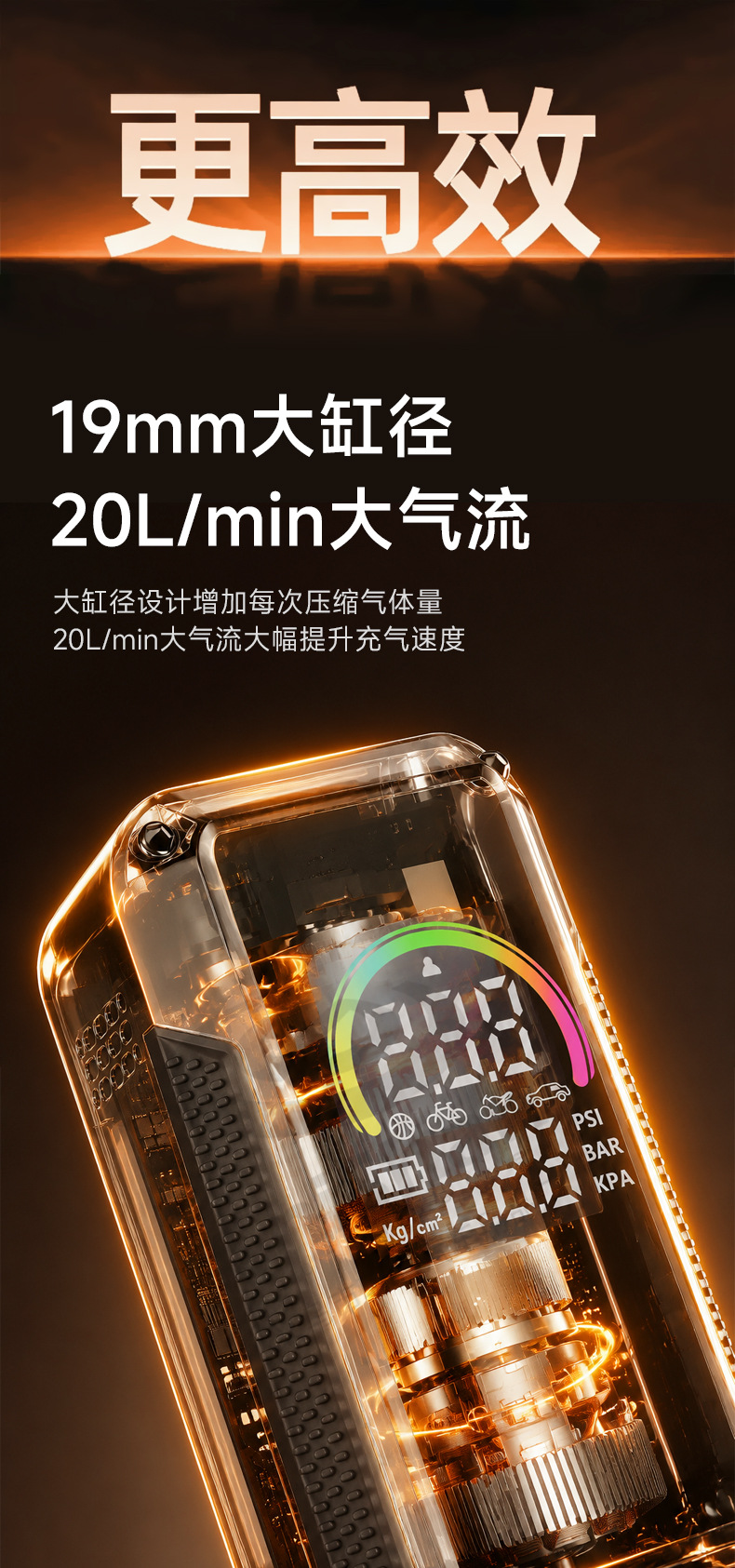 【Premium Selection】Car Air Compressor, Car Tire Inflator, Electric Wireless Mini Portable Pump for Bicycles and Electric Vehicles