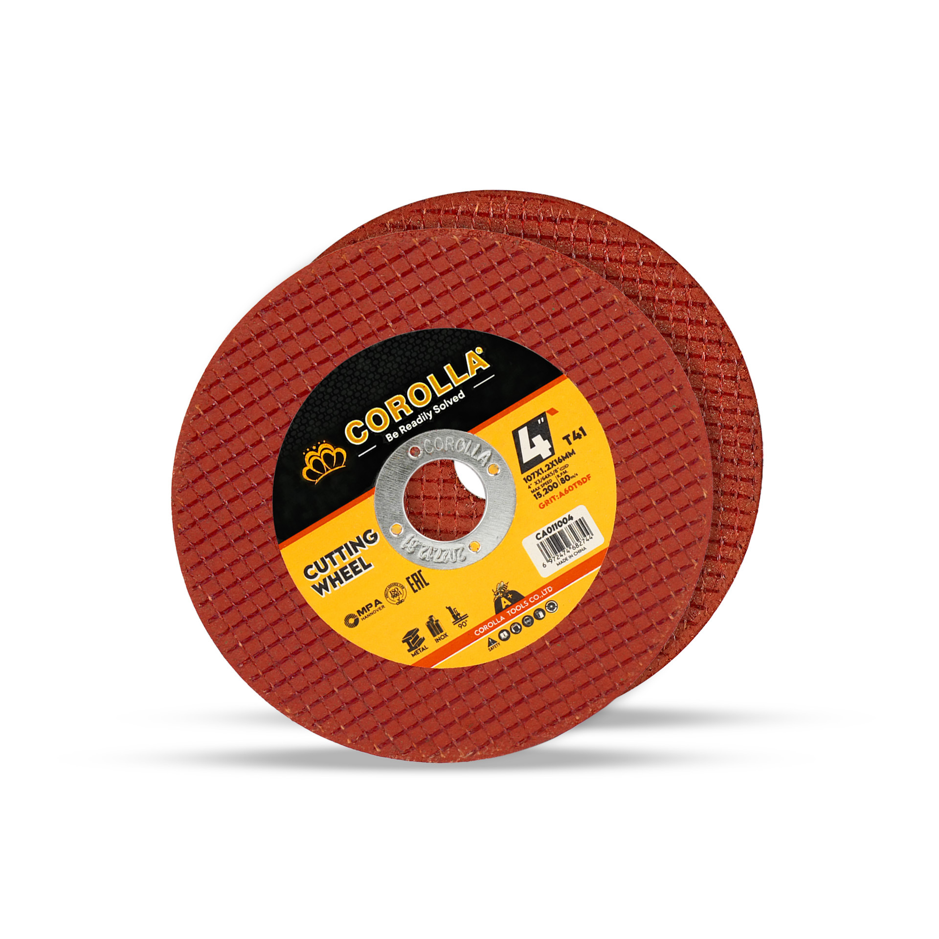 Venta al por mayor transfronteriza de discos de corte para amoladoras en varias especificaciones, discos de corte de resina de malla simple y doble resistentes al desgaste para metal, acero inoxidable y amoladoras angulares.